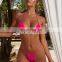Women Bandeau Bandage Bikini Set Sexy Halter Swimsuit Push-Up Triangle Swimwear Tong Bikini Beach Bathing Suit Biquinis S-L #A