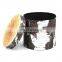 RTS Modern round storage stool fruit printing folded stool  chair storage