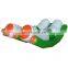 2020 New design!!! High quality inflatable Double line seesaw/inflatable floating water toys