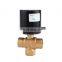 Ac dc service 220v 110v 24v brass water shut-off 3 way electric actuator ball valve