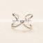 fashion number eight shape stainless steel alloy finger ring