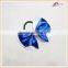 Graceful Pearl Ribbon Hair Bow With Elastic Bands For Girls