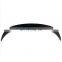 Universal matte dry carbon fiber rear roof spoiler tail trunk lip rear wing car decoration fit for tesla model 3 Y