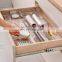 7PC Drawer Organizer Acrylic plastic tray kitchen drawer organizers for Expandable Cutlery tableware organizer divider