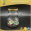 250ml clear bear shape glass candy jar