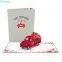 Love Delivery Truck 3D Pop-up Card Valentine’s Day Best Blessing Card for Lovers