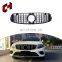 CH Fast Shipping Factories Light Fit Plastic Car Grill Front Hood Mesh Bumper Grille For Mercedes Benz Glc X253 2015-2018