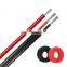 Twin core 2000v solar cable 4 mm2 solar cable 2x6mm2