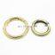 Manufacture Metal Round Snap Ring Shiny Gold Spring Gate O Ring for Handbag