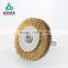 abrasive brush for polishing wood