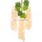 Amazon Custom Silk Vine 12 Colors 110 Cm Long Artificial Wisteria Flower Plastic Wall Hanging Rattan For Wedding Decoration