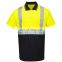 Long sleeves custom uniform hi vis work wear shirt with reflective stripes