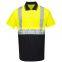 Long sleeves custom uniform hi vis work wear shirt with reflective stripes