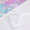 Wholesale HD transparent glass phone case with camera protect magnetic mobile phone case for iPhone 12 /13