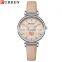 2021 New CURREN 9078 Ladies Brand Watch 3D Rose Pattern Embossed Watch Fashion Leather Ladies Gift Clock