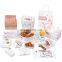 Customized wholesale food grade safe takeaway fast food chicken box  snap box burger wrapper oil proof chips kraft paper bag