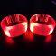 Wedding Decoration Custom LOGO Light up Party LED Bracelets Radio Controlled LED Wristbands