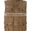 New design mens brown suede patch pocket gilet unusual cowboy waistcoat