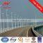 6m single arm solar street light pole with LED lights for high way