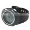 DW177 Black color Digital Rubber Chrono, Timer, Alarm ,heart rate monitor watch