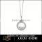 925 silver artificial diamond round ring pendant for women mirror pendant