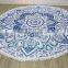 Hippie Mandala Beach Throw Round Yoga Mat