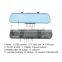 5.0 inch bluetooth gps tracker car dvr rearview mirror camera with handsfree car kit