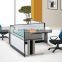 Open Office Cubicle 4 seats Workstation Commercial Staff desk with cabinet (SZ-WS273)