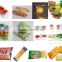Automatic flow dumplings, meat balls and other frozen snacks with plastic bag packing machine