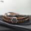 2016 Hot Wholesale Fashion Bracelet,Genuine Leather python Bracelet Charms Crystal Jewelry Mens Bracelet