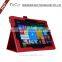 Colorful pu leather stand flip cover for microsoft surface pro 4 with elastic band design