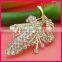 Fashion cheap leaf brooch for bouquet WBR-1350