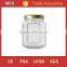 7oz stackable square glass storage jars honey with lid