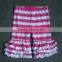 2015 Preorder Sweet Adorable Ruffled capris Little Girls Triple ruffled capris Stripe Pants Wholesale