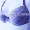 Striped Underwired Cotton Spandex Breathable Sexy Bra