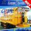 3 axles 40ft length container flatbed dump trailer for sale
