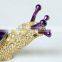Metal decorative enamel snail trinket box