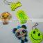 ghost shape reflecting keychain