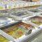 commercial store island freezer display showcase