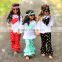 Lovely polka dot embroidery back to school cotton party wear dress for girls