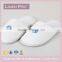 White OpenToe Waffle Weave Hotel Spa Slippers