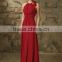 Cheap Elegant Long A-Line Halter Pleats Mother Dress Chiffon Evening Party Dress Custom Made HA-85
