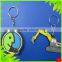 custom rubber keychain / 3d Logo key chain/ soft pvc keychain