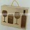 Wooden Wine Glass Packing Gift Boxes Wooden Wine Gift Box