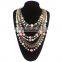 New European And American Big Pearl Blending Exaggeration Party Long Multi-Color Necklace