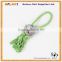 R36075 High Quality Multicolor Pet Cotton Knotted Braided Rope Bone Tug Dog Chewing Toy