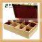 High Quality Customized Unfinished Box Nature Wooden Tea Storage Wood Box For Best Sale