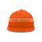 Blank Orange 6 Panel Flat Brim Fitted Hat Baseball Cap Wholesale China