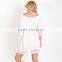 Vintage white soft lace ruched neckline sexy night sleeping dress