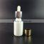 5ml 10ml 15ml 20ml 30ml 50ml 100ml white porcelain bottles with dropper childproof cap for cosmetic